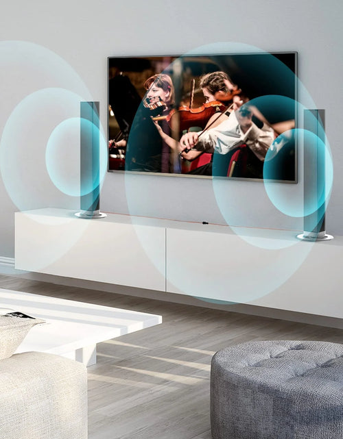 Load image into Gallery viewer, Bluetooth Sound Bar for TV, 50W Sound Bar with 4 Drivers and Remote Control, Home Audio TV Speakers Sound Bar with Arc/Optical/Aux Connect
