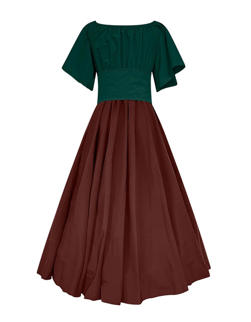 Load image into Gallery viewer, UPPADA Vestidos De Feria Renacentista Para Mujeres Medievales Irlandeses Tradicionales Talla Grande Vestidos Con Volantes Sobre Vestido Corsé Retro Vestido De Cosplay
