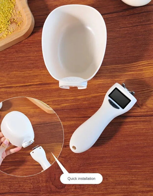 Load image into Gallery viewer, Pet Food Measuring Scoop Electronic Dog Cat Food Measuring Cup Digital Spoon Scale Kitchen Food Scale with LED Display
