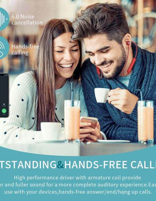 Load image into Gallery viewer, Bluetooth Earbuds Wireless Headphones Bluetooth 5.3 Running Headphones IPX7 Waterproof Earphones with 12 Hrs Playtime Stereo Sound Isolation Headsets for Workout Gym,Red
