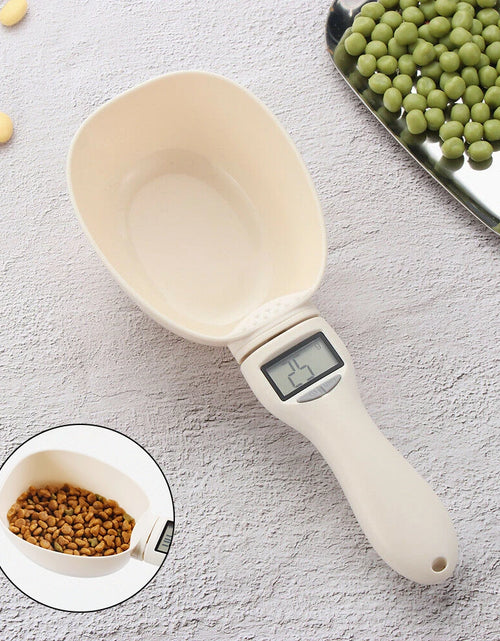 Load image into Gallery viewer, Pet Food Measuring Scoop Electronic Dog Cat Food Measuring Cup Digital Spoon Scale Kitchen Food Scale with LED Display
