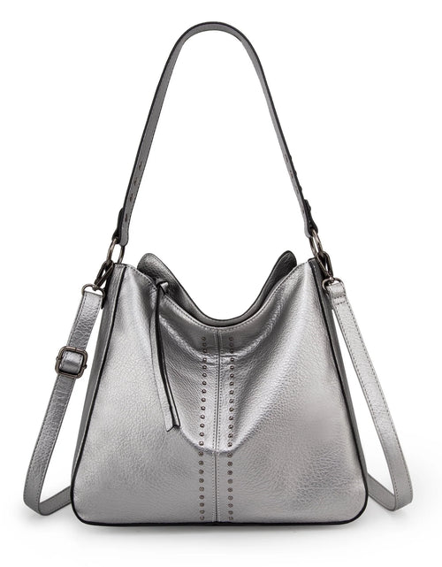 Load image into Gallery viewer, Hobo Bag for Women Crossbody Purse and Handbags Ladies Chic Shoulder Bags, Pearl Silver
