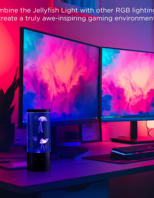 Load image into Gallery viewer, Jellyfish Night Light Lamp Motion &amp; Multicolor Leds - Easy Mode Switching, USB Powered - 9"
