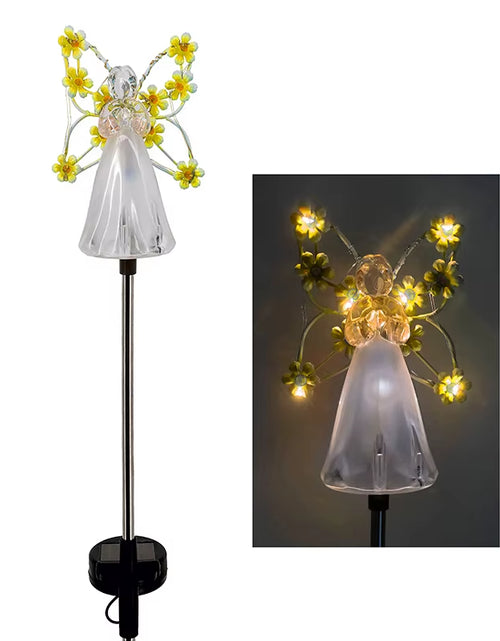 Load image into Gallery viewer, Celestial Garden Angel Lamp – Customizable Sunlight Outdoor Lighting for Your Garden
