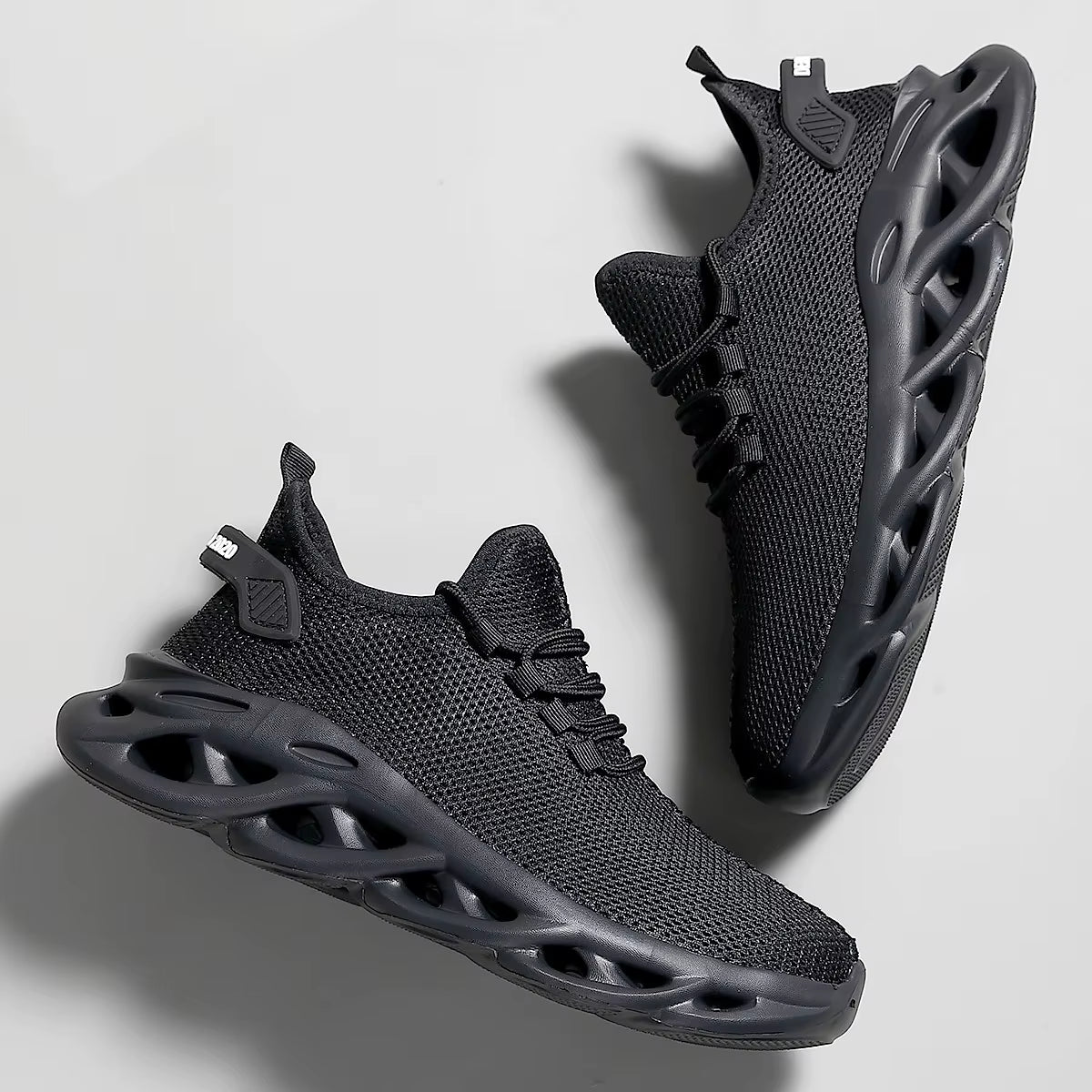 Men Casual Sport Shoes Breathable Lightweight Sneakers Outdoor Mesh Black Running Shoes Athletic Jogging Tenis Walking Shoes