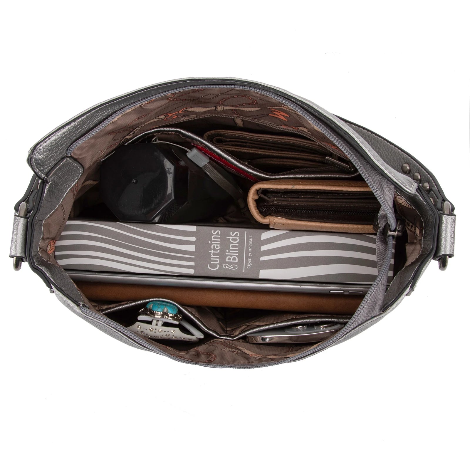 Hobo Bag for Women Crossbody Purse and Handbags Ladies Chic Shoulder Bags, Pearl Silver